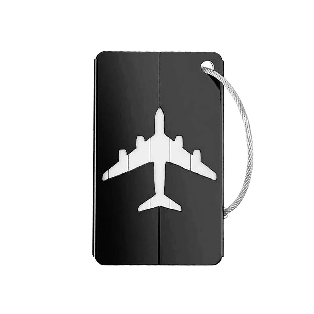 étiquettes de bagage de voyage en alliage d'aluminium, étiquettes de contrôle d'avion d'identification rapide des bagages, étiquettes élégantes réutilisables. a-zmt