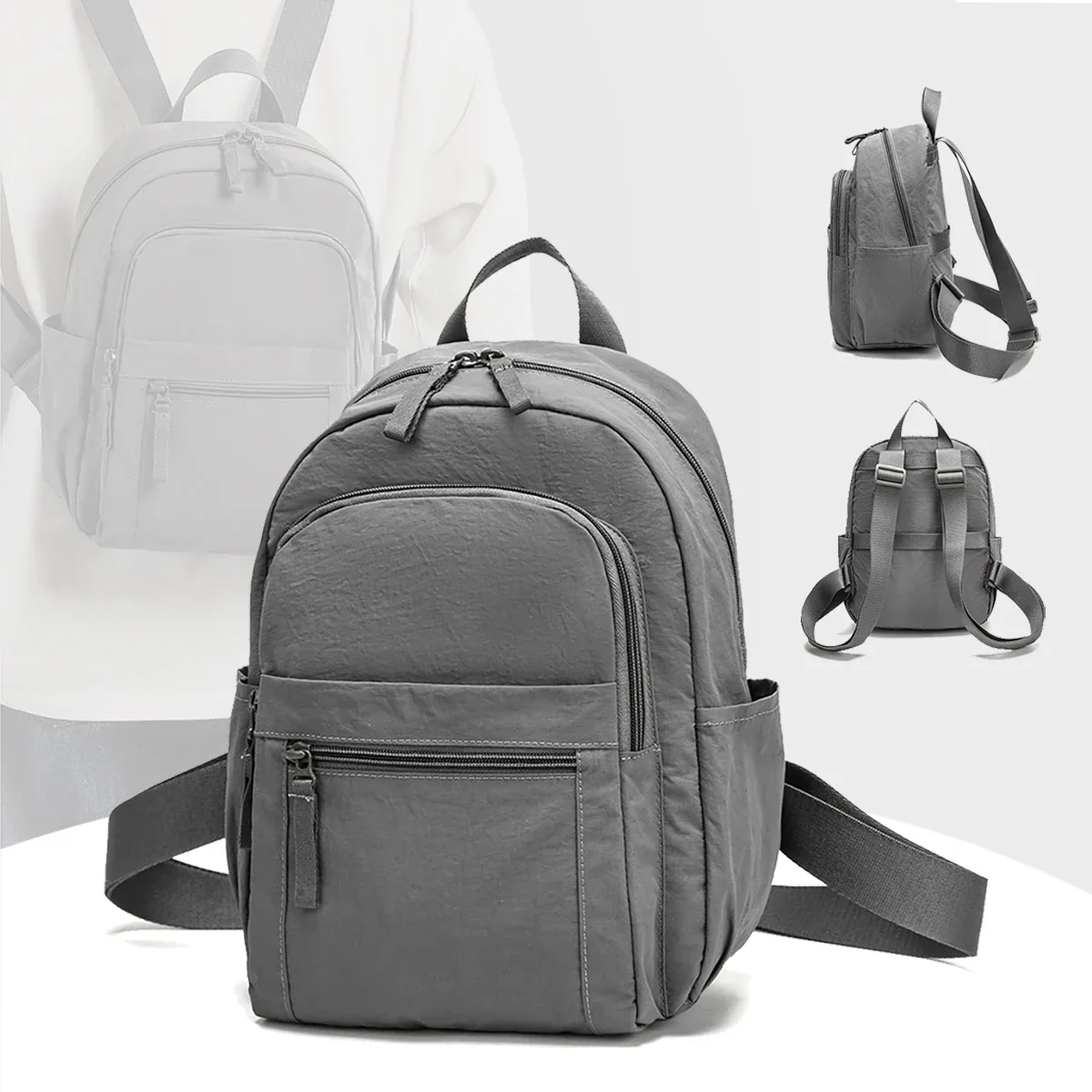 sac à dos de voyage français fresh mommy normcore, nouvelle niche haut de gamme, léger, mode de banlieue, sac à dos réduisant la charge
