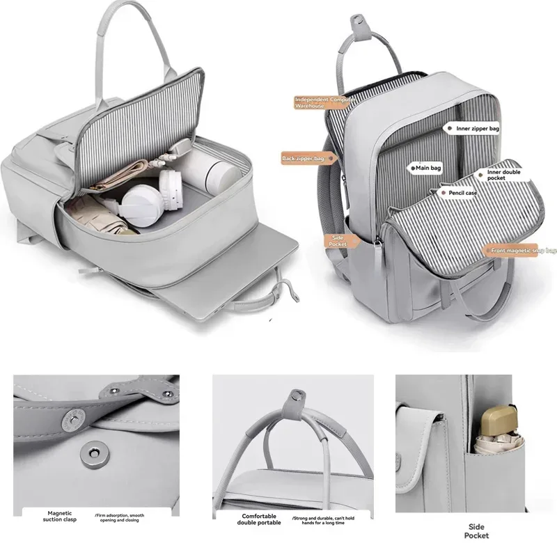 sac à dos tendance de marque polo, design féminin de niche, sac à dos à la mode, sacoche pour ordinateur pour étudiants universitaires, sac pour collégiens