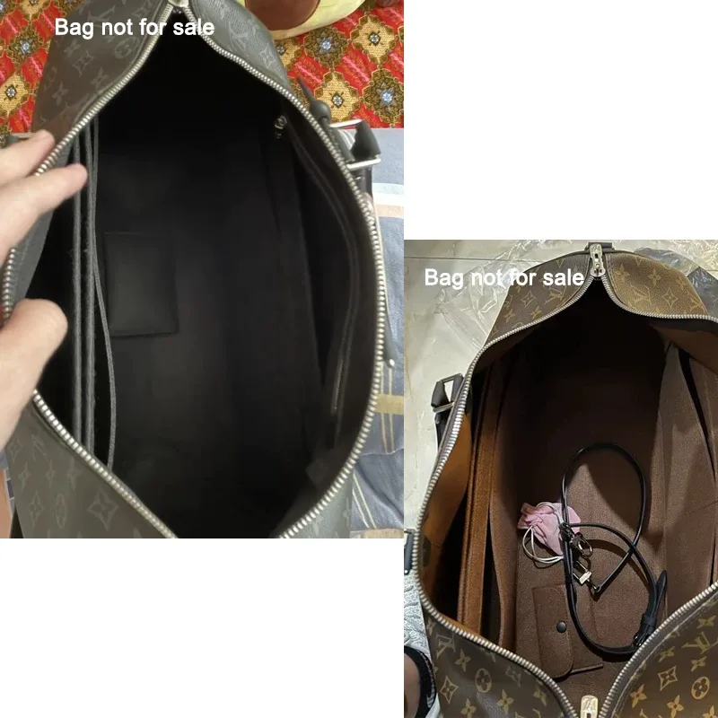 pochette intérieure en feutre pour sac de voyage, trousse de maquillage adaptée à keepall 45 50 55 60