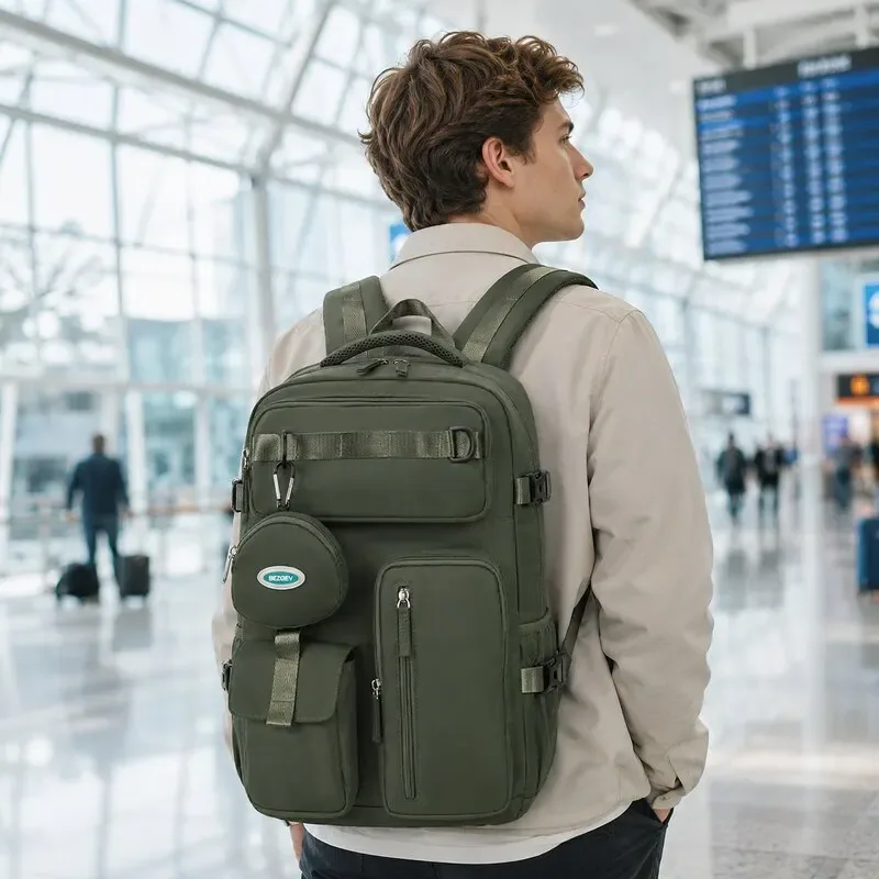 sac à dos de voyage unisexe grande capacité, sac à dos pour ordinateur portable avec compartiment séparé pour chaussures, sac d'école, sac à dos décontracté pour la journée