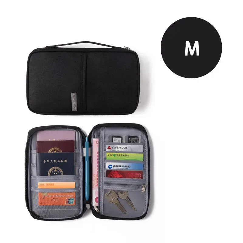 porte-passeport familial pour femmes, organiseur de documents de voyage, porte-cartes de crédit imperméable