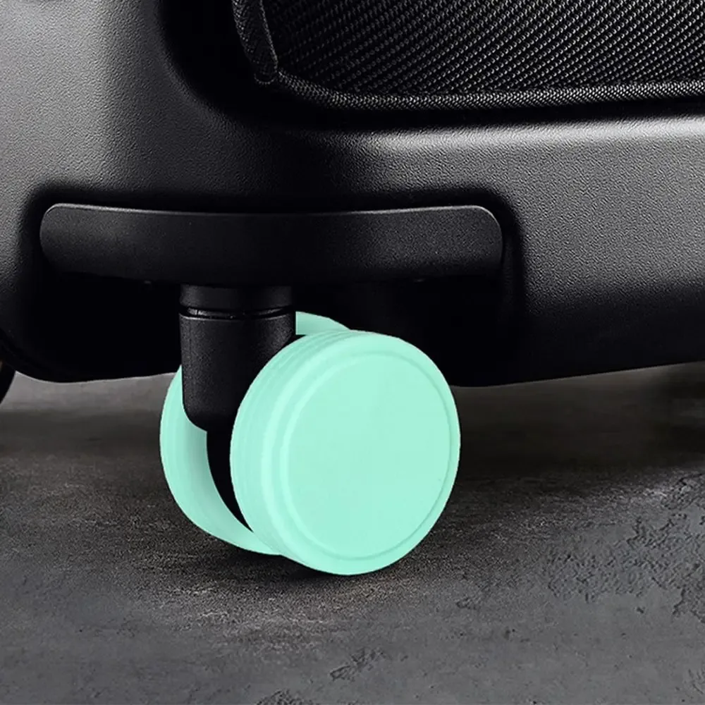 protège-roues de bagages en silicone pour voyage, réduction du bruit, absorption des chocs, protection des roulettes, réduction de l'usure des roues, antidérapant