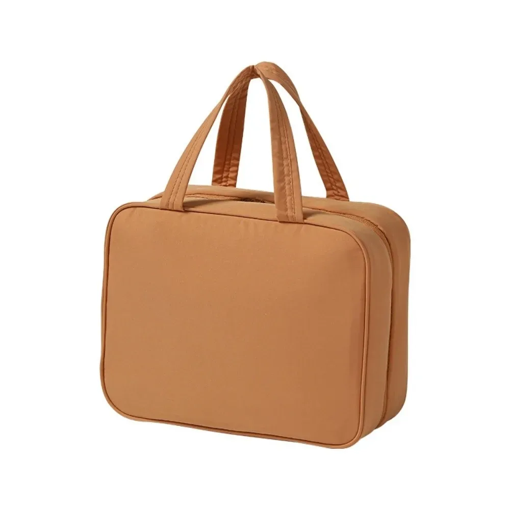 organisateur de toilette imperméable, sac à cosmétiques suspendu pliable et portable, grande capacité, pochette de maquillage légère pour backpacker