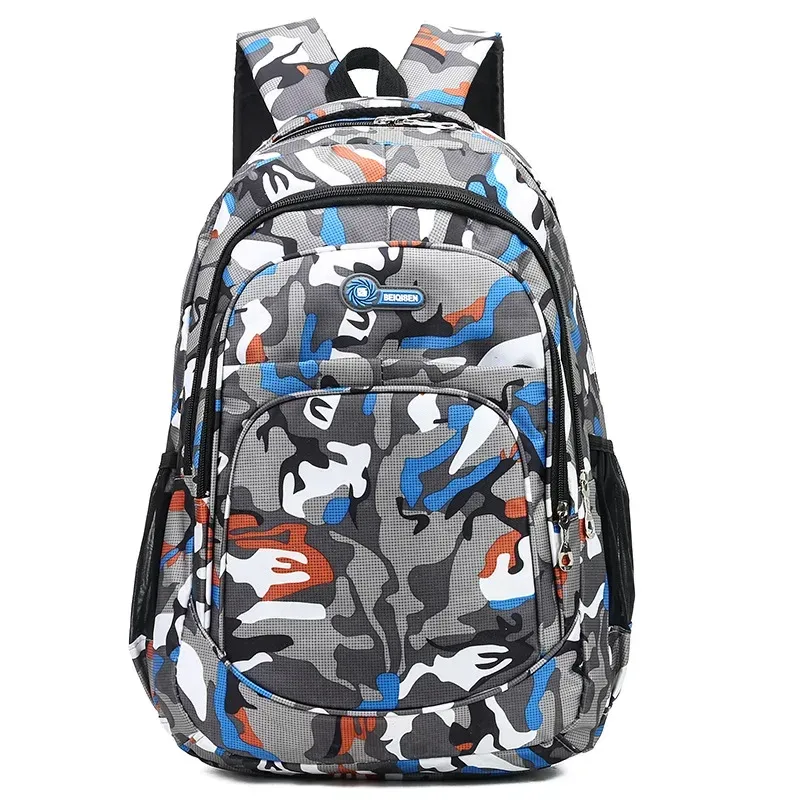 sac à dos scolaire camouflage hommes sacs à dos voyage enfants cartable pour cool garçon sacs d'école militaires pour adolescents garçons filles mochila