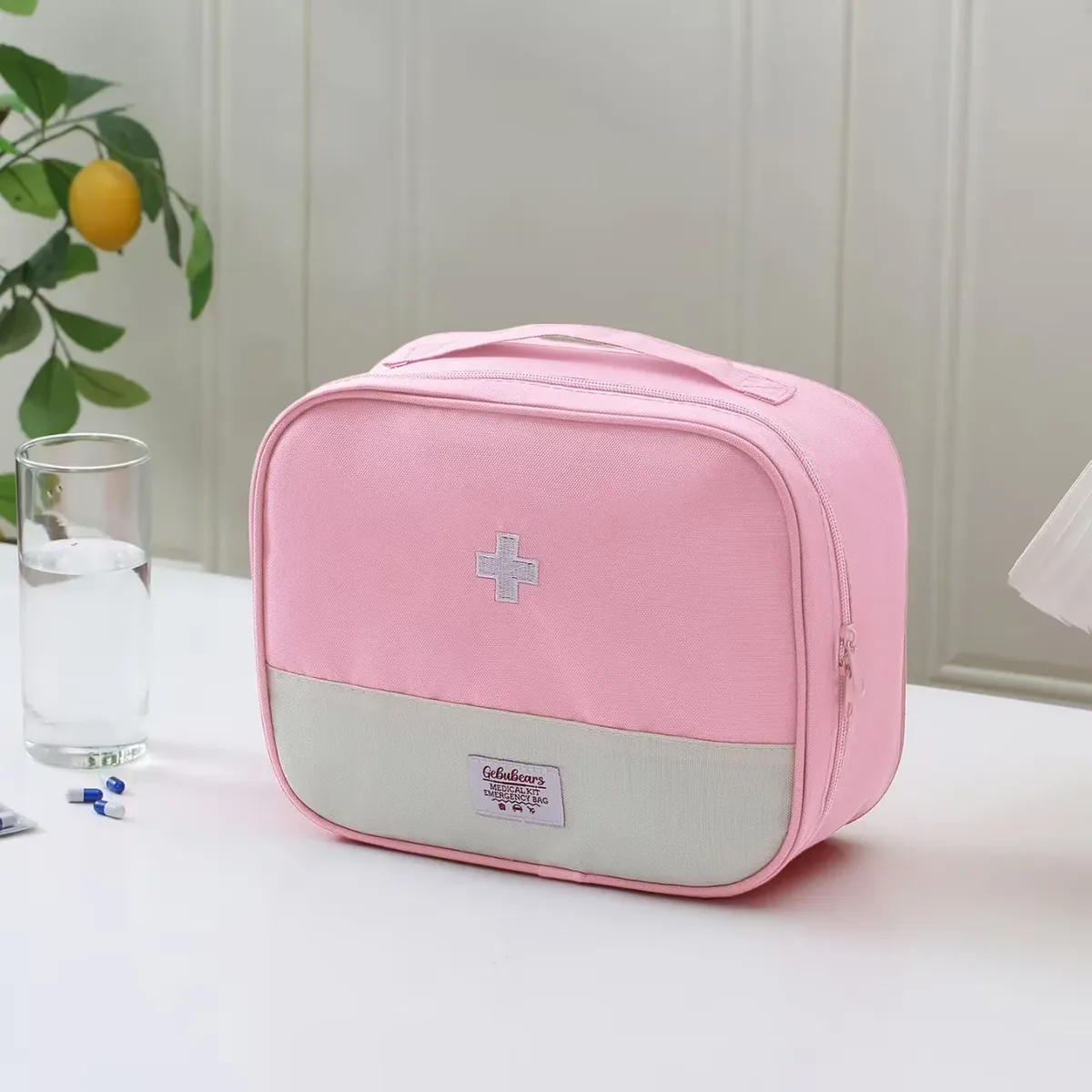 sac médical de voyage portable, trousse d'urgence pour la maison et l'extérieur, sac à médicaments personnel en tissu oxford, sac de rangement pour les voyages d'affaires