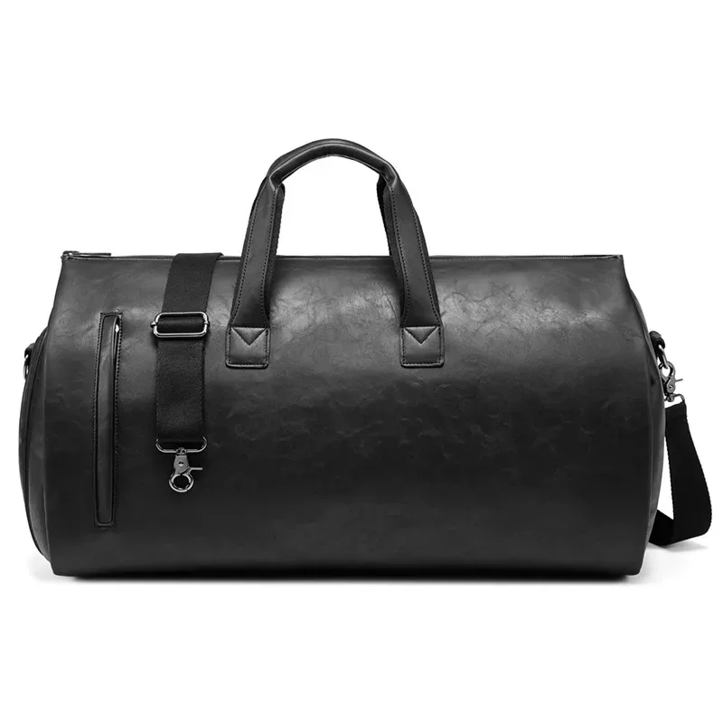 xmessun nouveau sac de voyage portable pour hommes marque de créateur en cuir pu grande capacité bagages pliant sac de costume sac à bandoulière