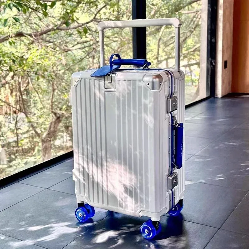 bagage à roue de patinage, valise d'embarquement de 20 pouces, étui de voyage de 24 pouces, boîte de mot de passe premium, boîtier de chariot durable, nouvelle collection 2025