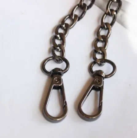 chaîne métallique de remplacement pour sac à bandoulière, 20cm/40cm/60cm/100cm/120cm, bricolage, poignée en or/argent, accessoires de sac à main