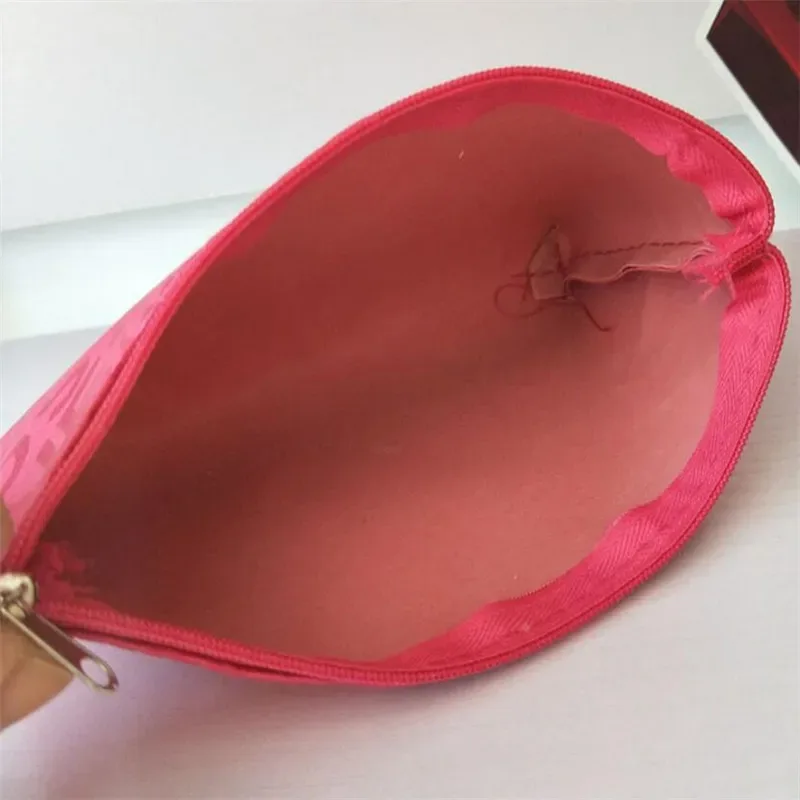 trousse de maquillage fille avec imprimé cœur et lettres, sac de rangement pour articles de toilette, organisateur de maquillage, trousse de beauté
