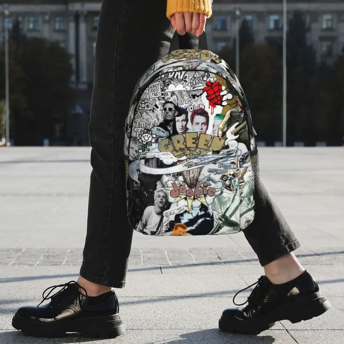 green day rock band tour sac à dos étudiant garçons filles bookbag enfants sac d'école ordinateur portable sacs à bandoulière pour hommes femmes
