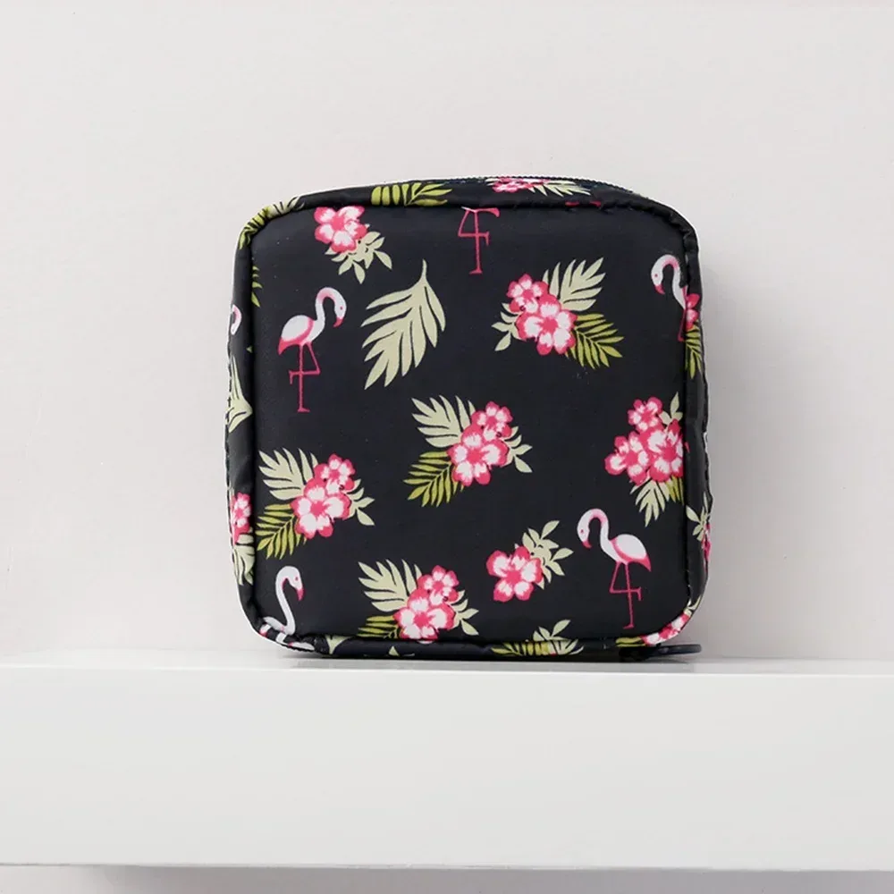sac de rangement multifonction portable pour serviettes hygiéniques, pochette pour tampons, sac cosmétique, organisateur de maquillage, sacs pour serviettes hygiéniques pour filles