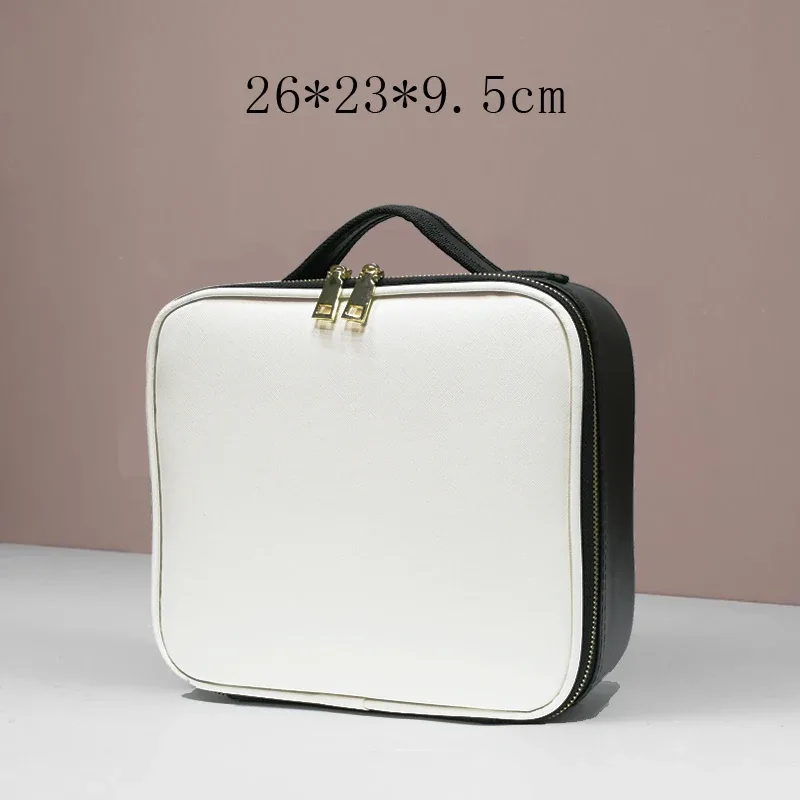 sac à cosmétiques en cuir pu imperméable, sac de rangement professionnel de grande capacité, sac à main de maquillage, trousse de toilette de voyage pour femmes