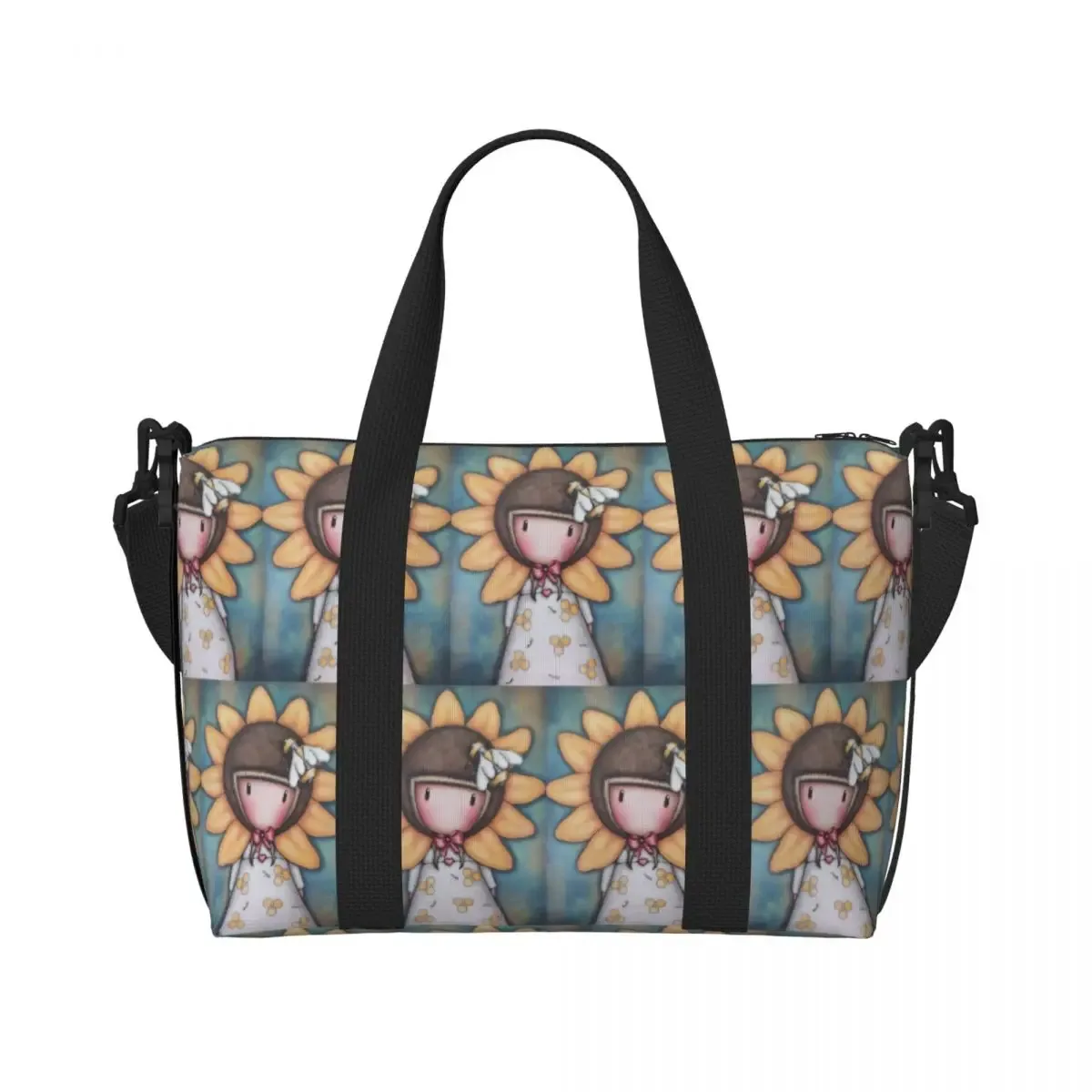 s-santoro-s g-gorjuss-s sac de voyage de plage sacs fourre-tout de grande capacité pour salle de sport yoga femmes shopping sac à bandoulière