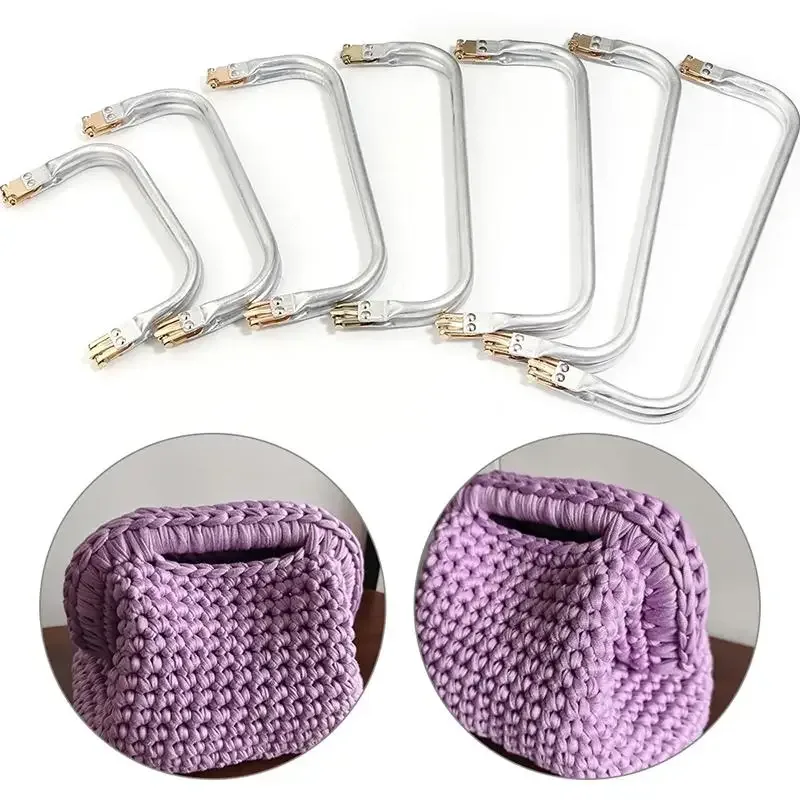 Cadre de sac à main en métal DIY avec poignée et fermoir pour la couture, l'artisanat et les accessoires de tailleur - Pièces de rechange pour sacs à main et sacs