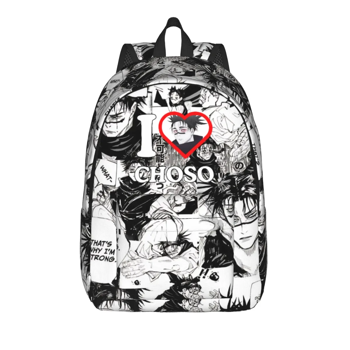 sac à dos choso pour hommes et femmes, sac à dos cool pour le lycée et le travail, sac à dos en toile pour ordinateur portable, cadeau jjk anime