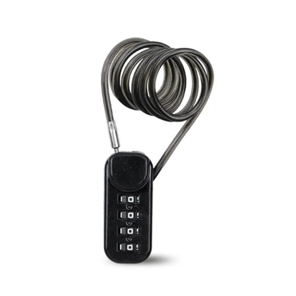 mini cadenas à câble à combinaison à 4 chiffres, petit cadenas portable en fil d'acier pour bagages, casque, armoire – léger