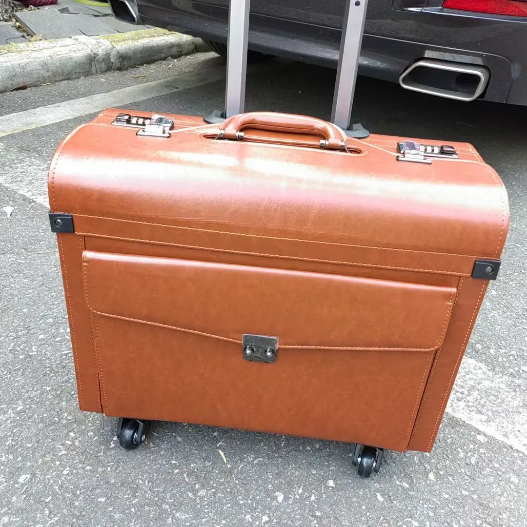 valise pilote, mallette de voyage pour agents de bord, bagages pour présents de train, mallette à main pour avocat, boîte d'équipement, tirelire,