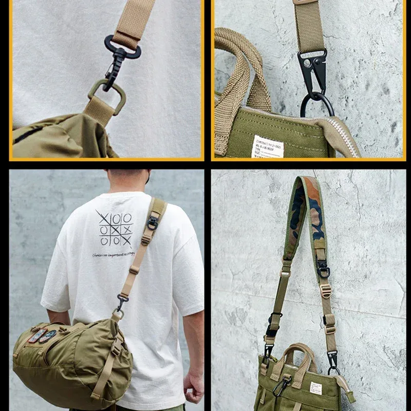 2025 techwear sangle d'épaule tactique à dégagement rapide réglable sac à bandoulière sangle extérieure multifonction accessoires extensibles