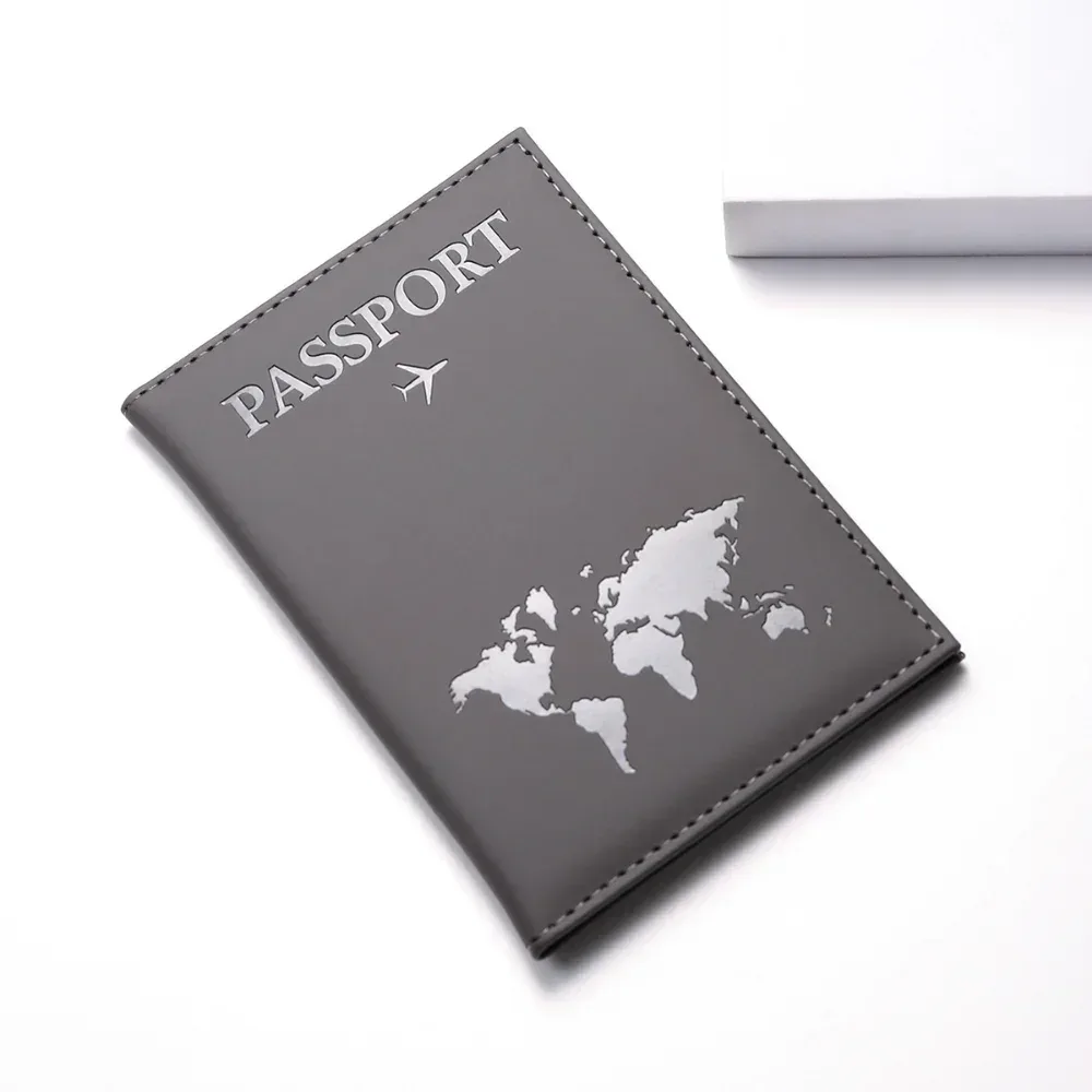 couverture de passeport pour couple amoureux, étui d'avion simple, portefeuille en pu pour femmes et hommes, porte-passeport de voyage de mariage, cadeau de mariage à la mode