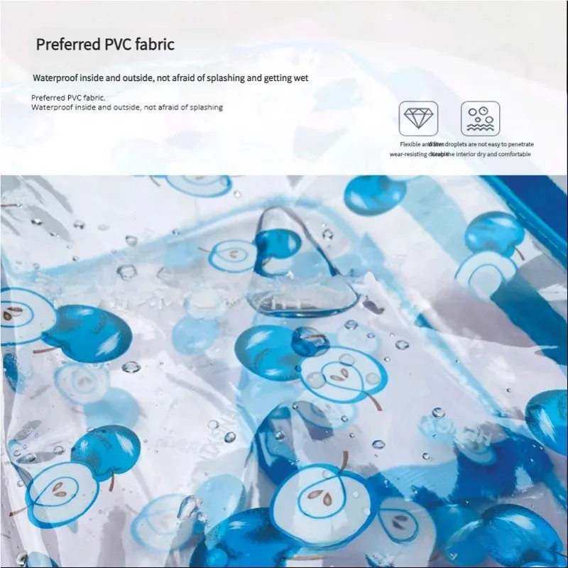 sacs de maquillage transparents en pvc, 4 pièces, portables, à fleurs, imperméables, pour cosmétiques, voyage, lavage, toilette, douche, pochettes de rangement