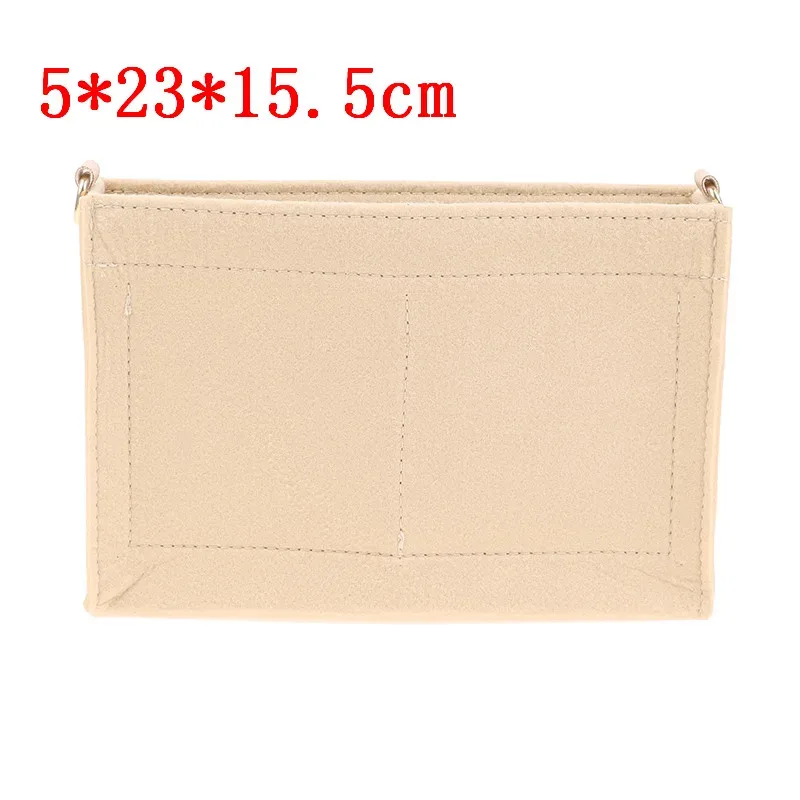 trousse de toilette en poudre avec anneau en d, insert de sac à main de luxe, 19, 26