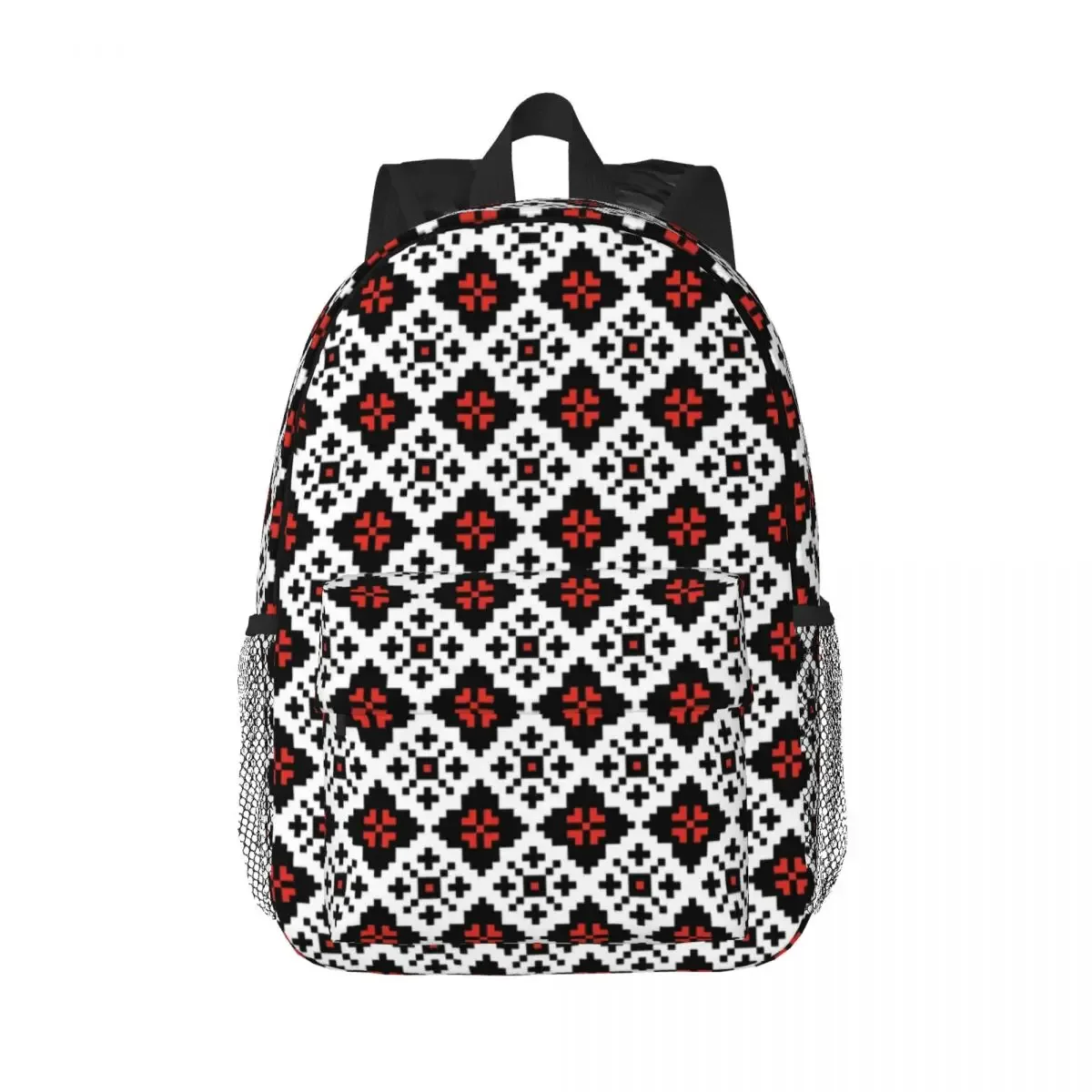 sac à dos brodé d'ornement pour hommes et femmes, degré d'eau, école universitaire, sac boho, sacs à livres d'impression, ukraine 21e