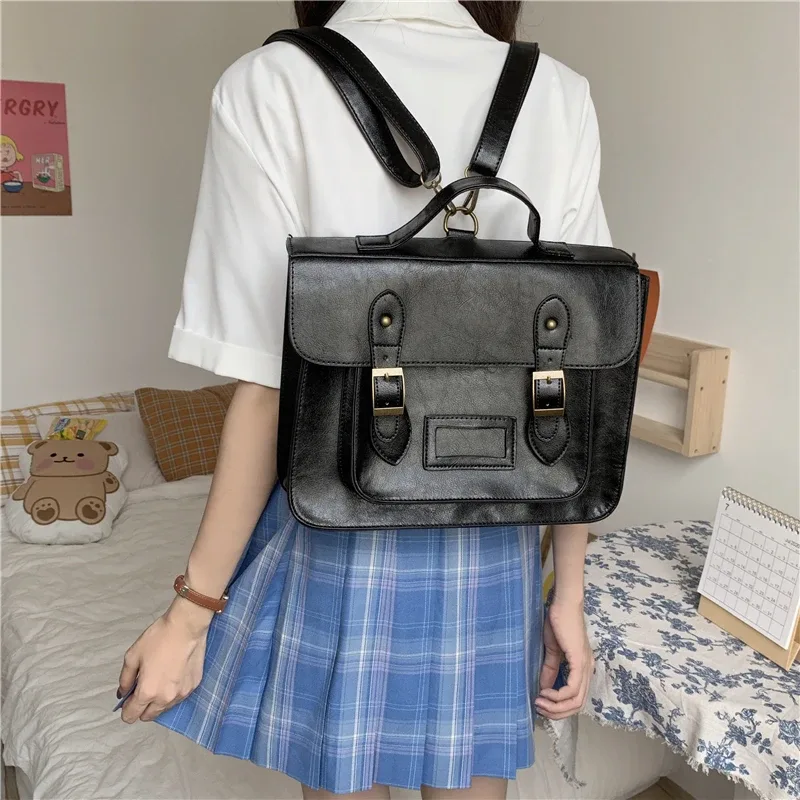 Sac à dos Vintage coréen pour femmes, sac à épaule multifonctionnel pour étudiantes, sac d'école pour dames, fourre-tout de voyage