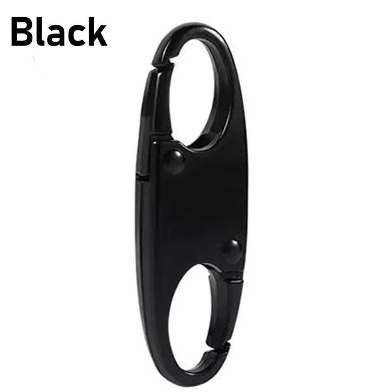 clip de verrouillage à fermeture éclair en alliage, nouveau mousqueton détachable en métal, remplacement de traction de fermeture éclair, sac antivol, accessoires pour valises, 1 à 10 pièces