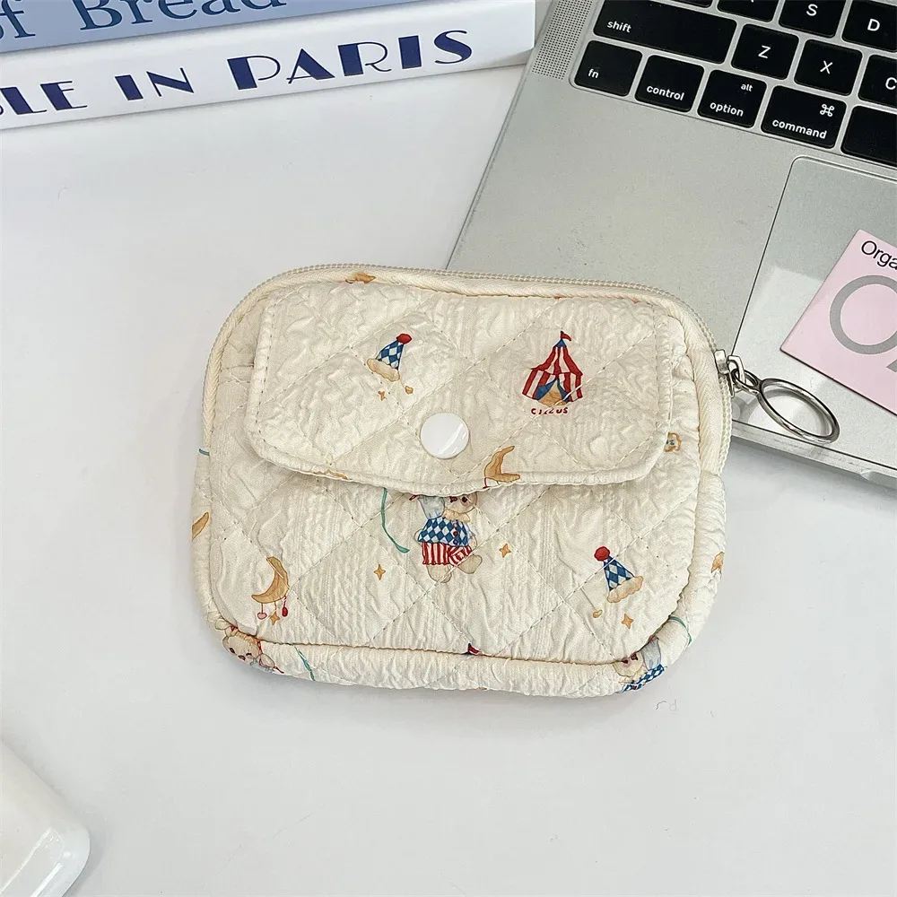 dessin animé mignon petit voyage cosmétique rouge à lèvres écouteur carte portable sac de rangement sac à main femmes cadeau pochette dans les sacs de maquillage organisateur