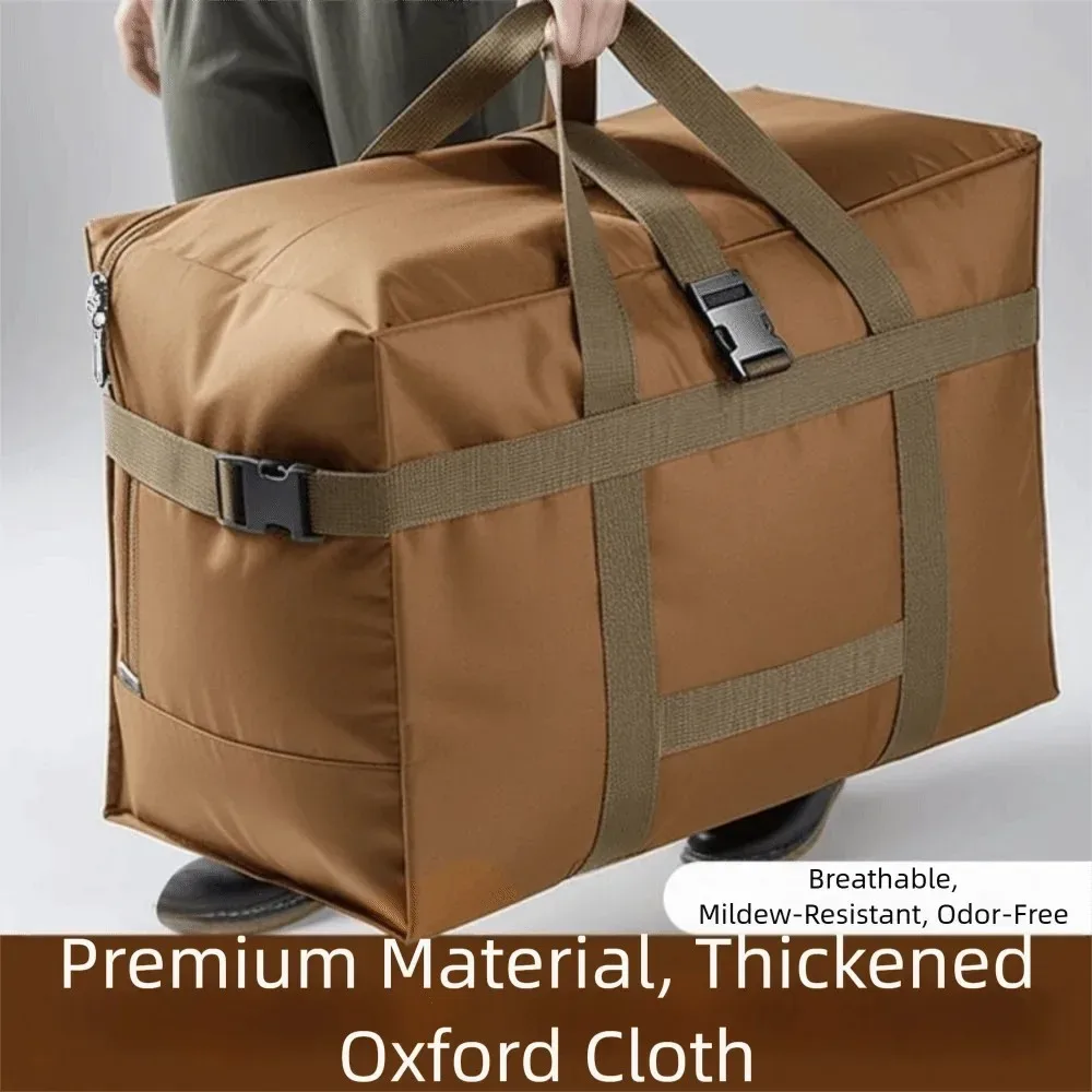 Grand sac de voyage pliable et imperméable, sac à main durable, design peu encombrant pour valise à roulettes