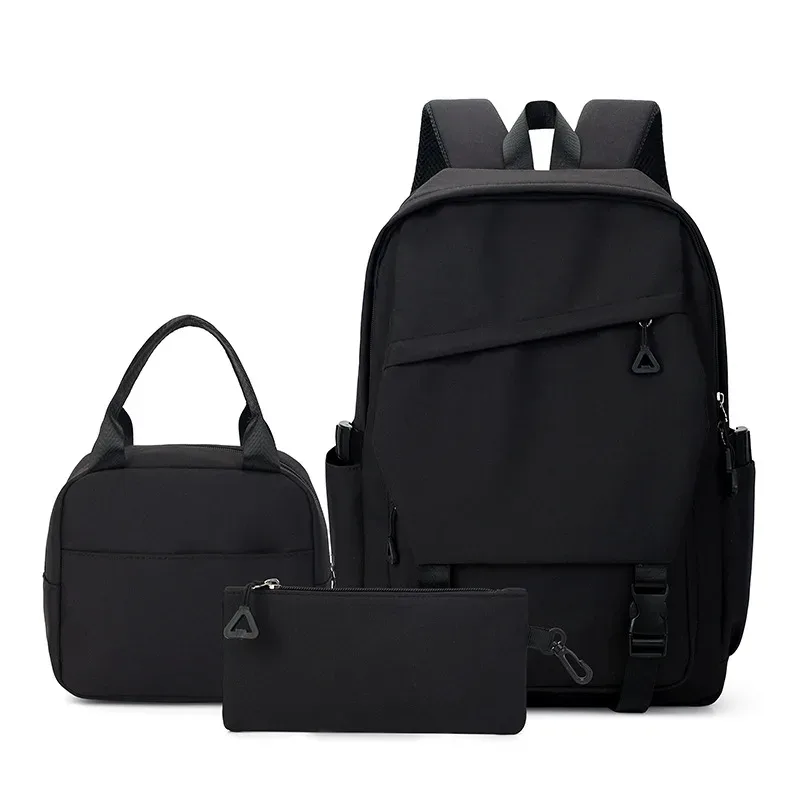 ensemble de trois sacs à dos tendance pour étudiants, hommes et femmes, sacs à dos de campus, sacs à dos de voyage à la mode