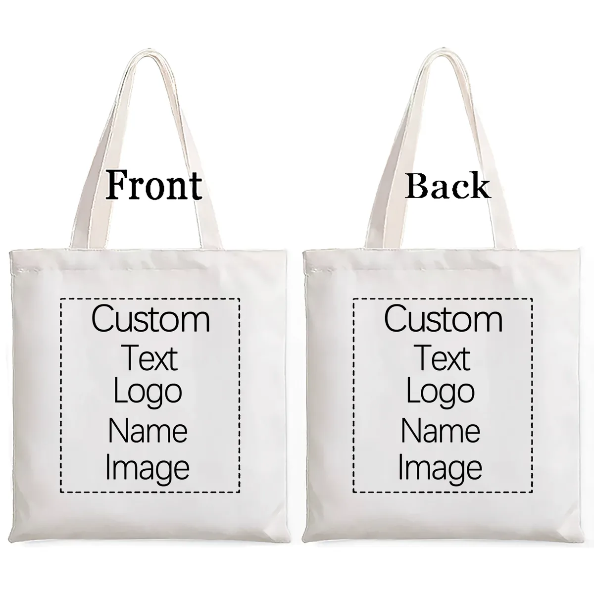 grands sacs fourre-tout en toile 40x42cm personnalisables avec logo, sacs à main réutilisables, cadeau pour demoiselles d'honneur, mariée, étudiants, sac de voyage pour femmes