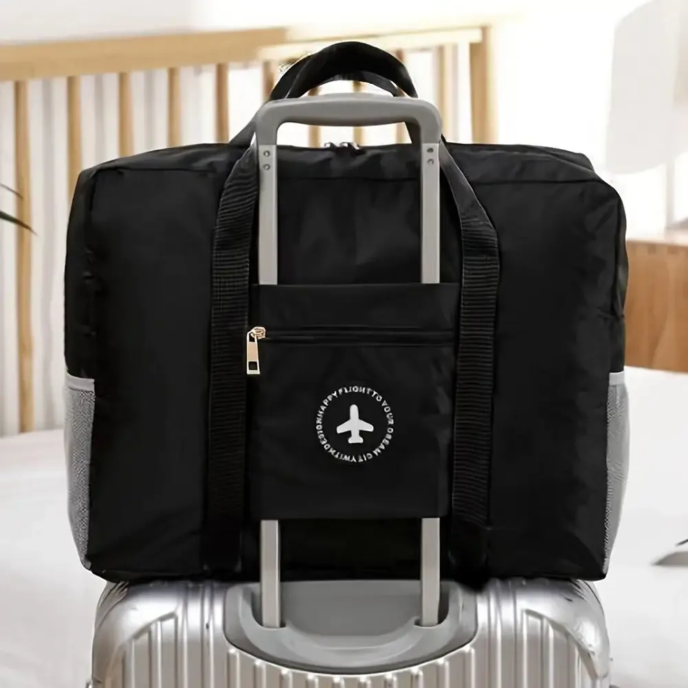 Sac de voyage pliable 1 pièce pour avion, sac de transport cabine, sac de week-end, sac de nuit, sac de transport pour hôpital, sac de sport pour femmes et hommes