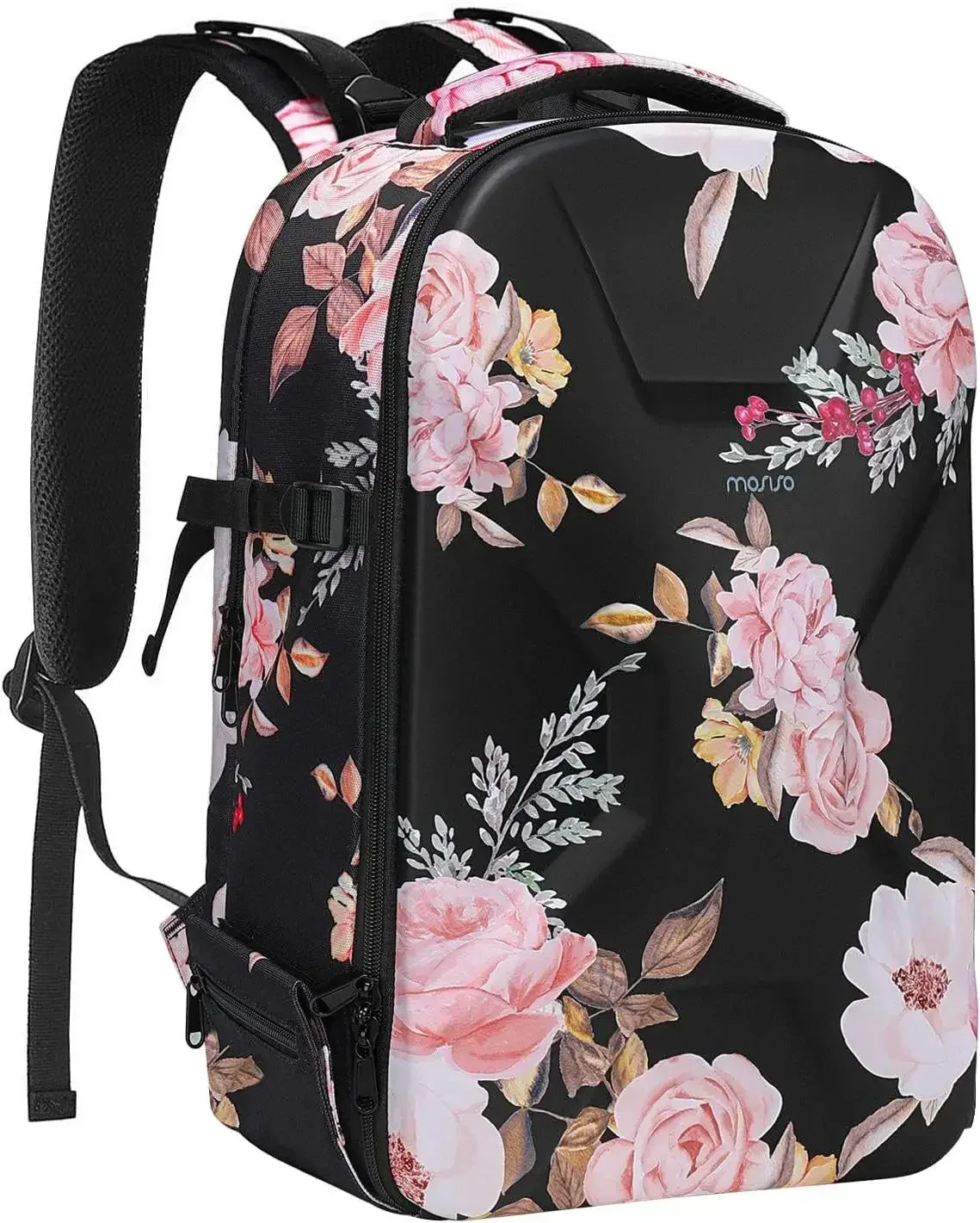 sac à dos pour appareil photo de photographie dslr, coque rigide étanche de 15 à 16 pouces avec support pour trépied et compartiment pour ordinateur portable canon/nikon/sony