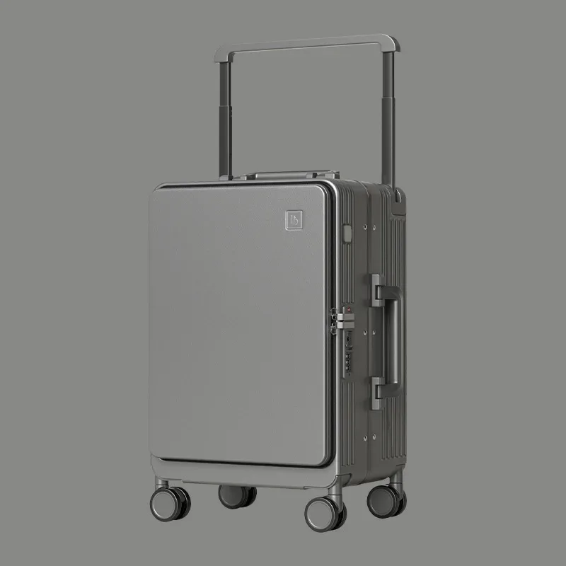 valise trolley à tube large, bagage à main de 20 pouces, valise trolley incassable de 24 pouces, valise de voyage à ouverture latérale