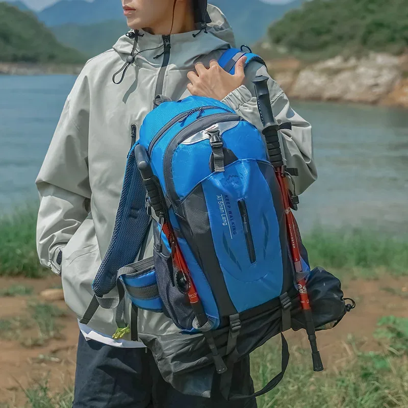 sac à dos de randonnée en plein air, grande capacité, imperméable, sac à dos de voyage, sac à dos de sport pour le camping, la randonnée, l'escalade, le cyclisme, pour hommes et femmes