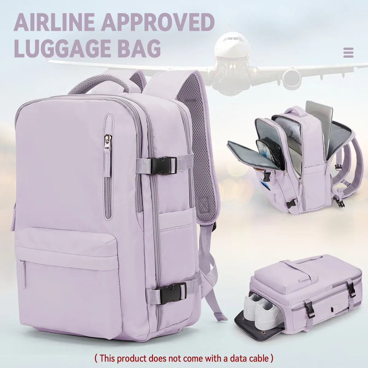 sac à dos de voyage en nylon de haute qualité pour femmes, grande capacité, sacs à dos de cabine pour ryanair, sac à dos pour ordinateur portable d'affaires pour hommes.