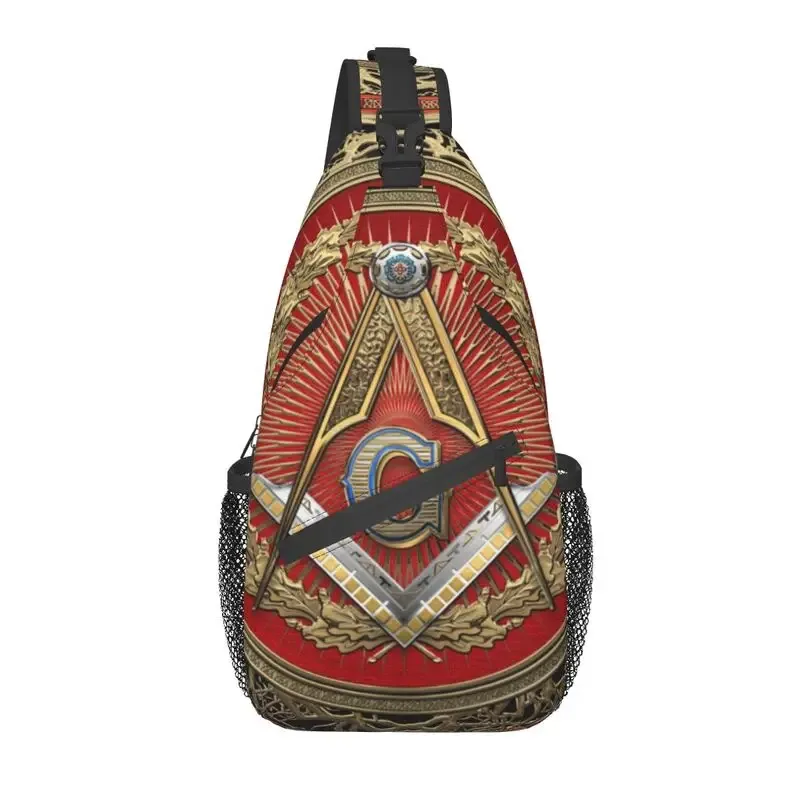 maçonnerie fronde poitrine sac à bandoulière hommes cool maçonnique franc-maçon épaule sac à dos pour voyage cyclisme