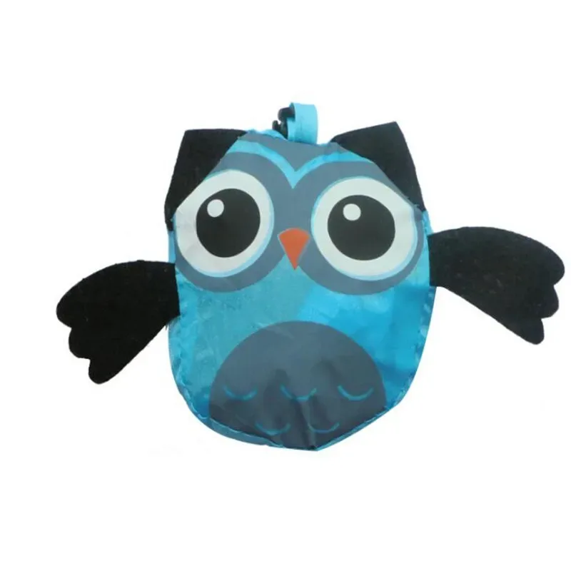 sac de courses pliable en forme de hibou, fourre-tout réutilisable, sac à bandoulière de voyage portable, sacs de rangement pliants, organisateur de maison