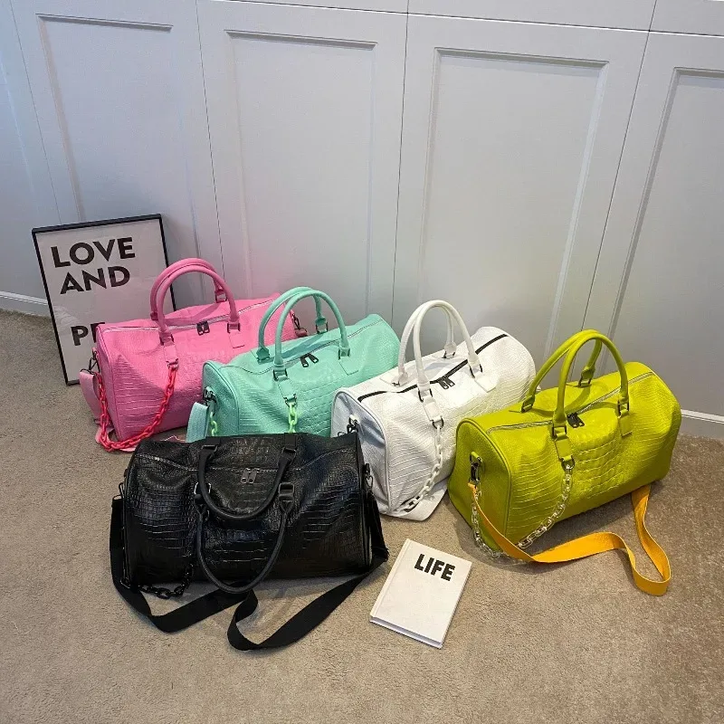 sac de voyage tendance pour femme, grande capacité, sac de sport et de fitness, sacs de créateur, sac de shopping, sacs bandoulière pour femme, сумка женская