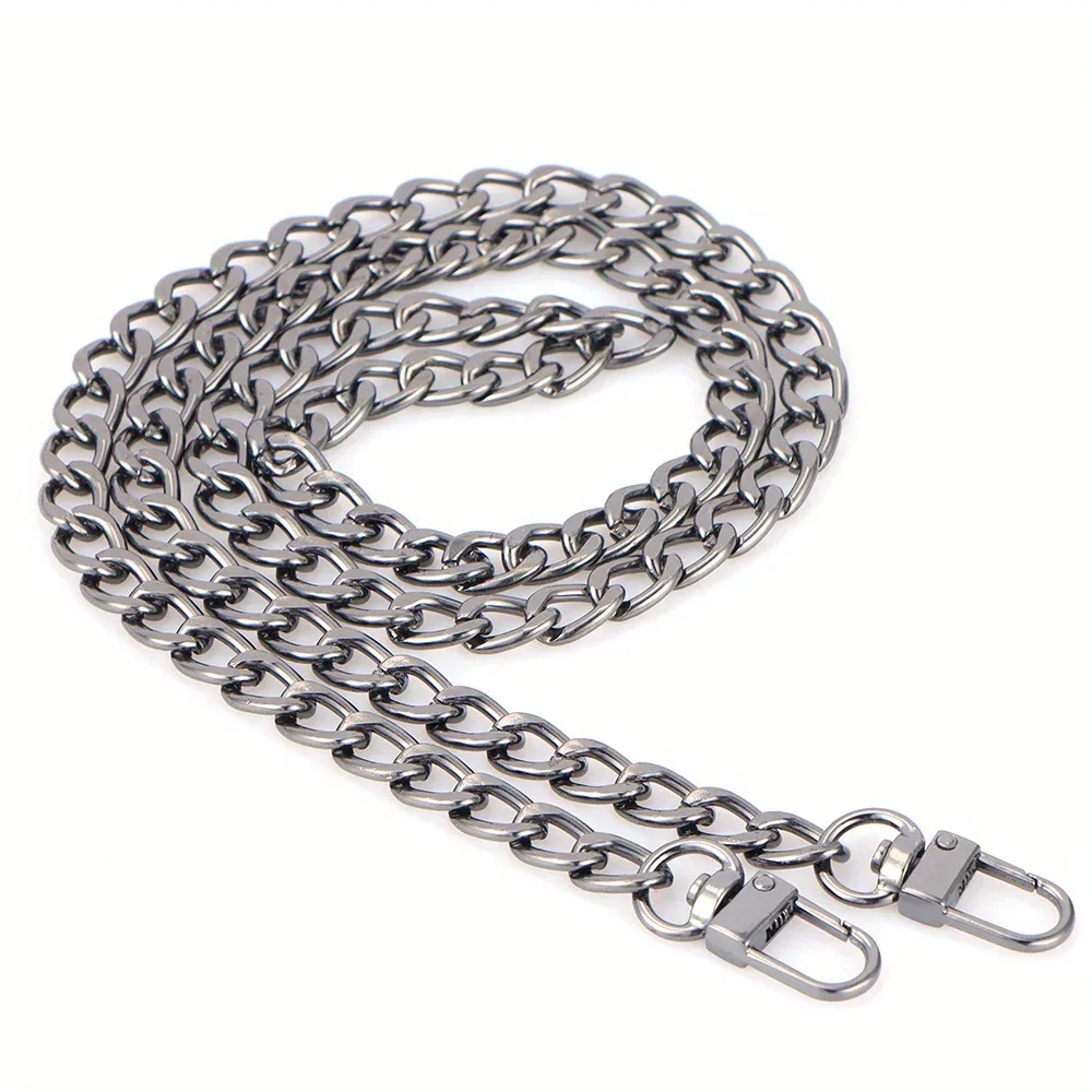 40-140cm sac à main chaîne sangle plate chaîne sangle sac à main chaînes pour portefeuille sacoche fourre-tout sacs sac à bandoulière chaîne sangle de remplacement