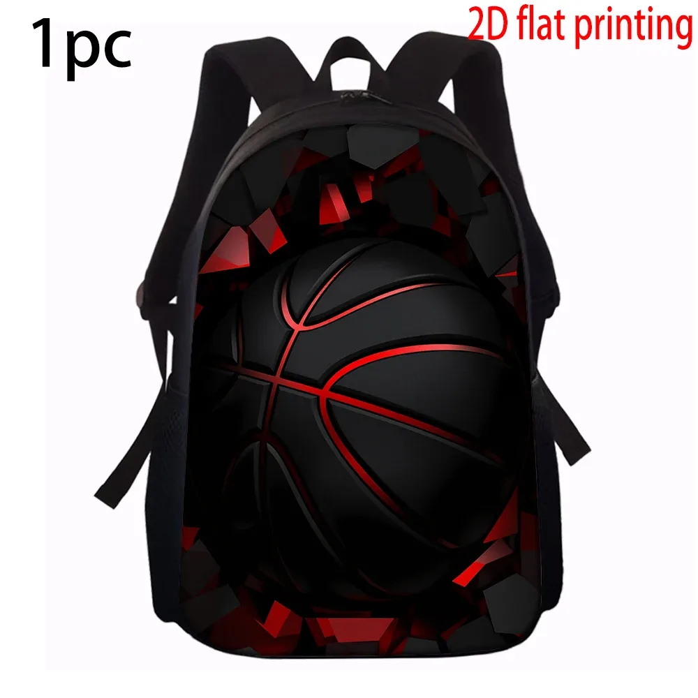 ensemble de sacs à dos graphiques sur le thème du basketball (1/2/3/4/5 pièces) | parfait pour l'école et les déplacements quotidiens
