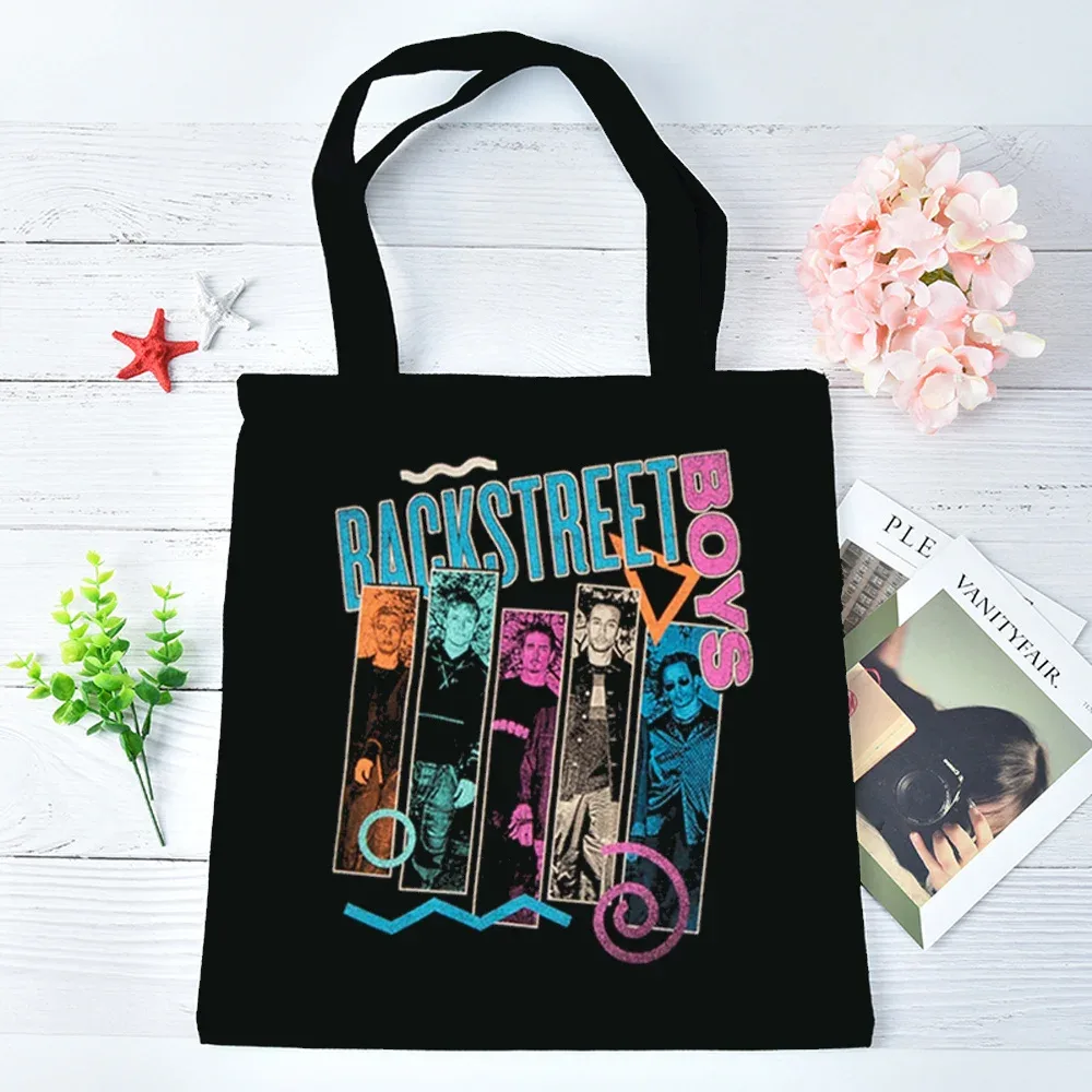 sac fourre-tout backstreet boys pliable réutilisable sac cabas totebag épaule femme