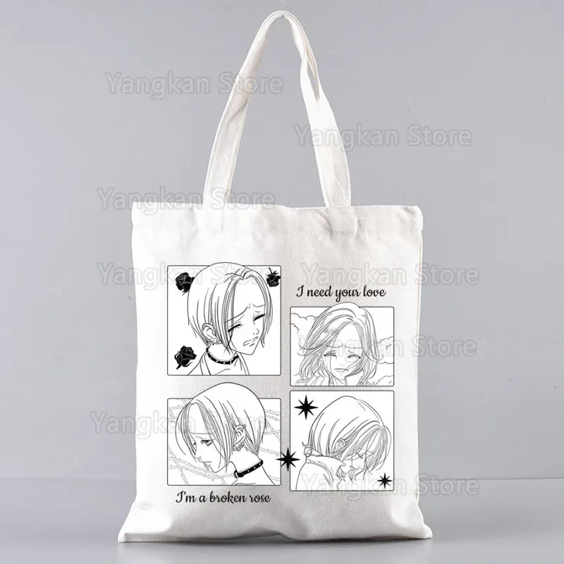 nana anime toile fourre-tout sacs pour dames sacs à main kawaii mignon bolsa portable shopping sac à bandoulière