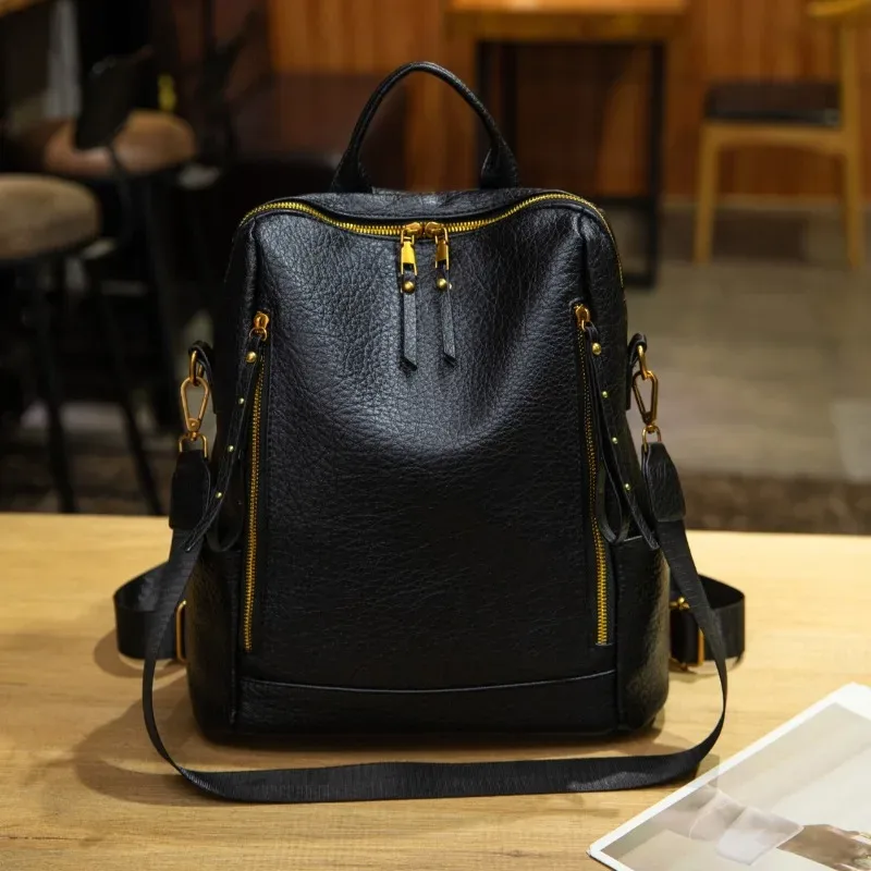 sacs à dos de luxe légers en pu de haute qualité, texture avancée 2026, sacs polyvalents grande capacité pour le trajet quotidien, sacs à dos durables
