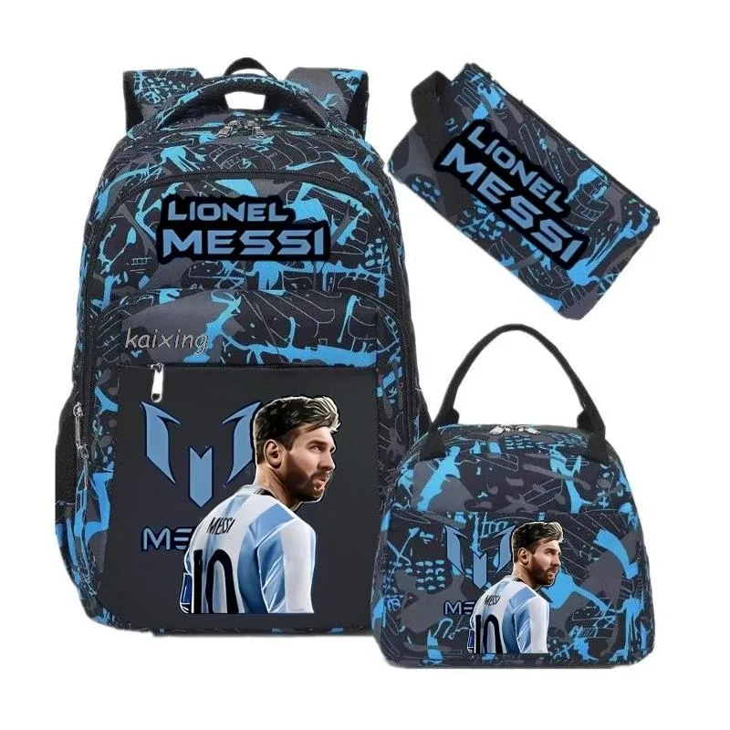 nouveau sac à dos messi pour adolescents, filles et garçons, sac à dos pour ordinateur portable, sacs d'école multi-poches pour femmes et hommes, sacs de voyage camouflage