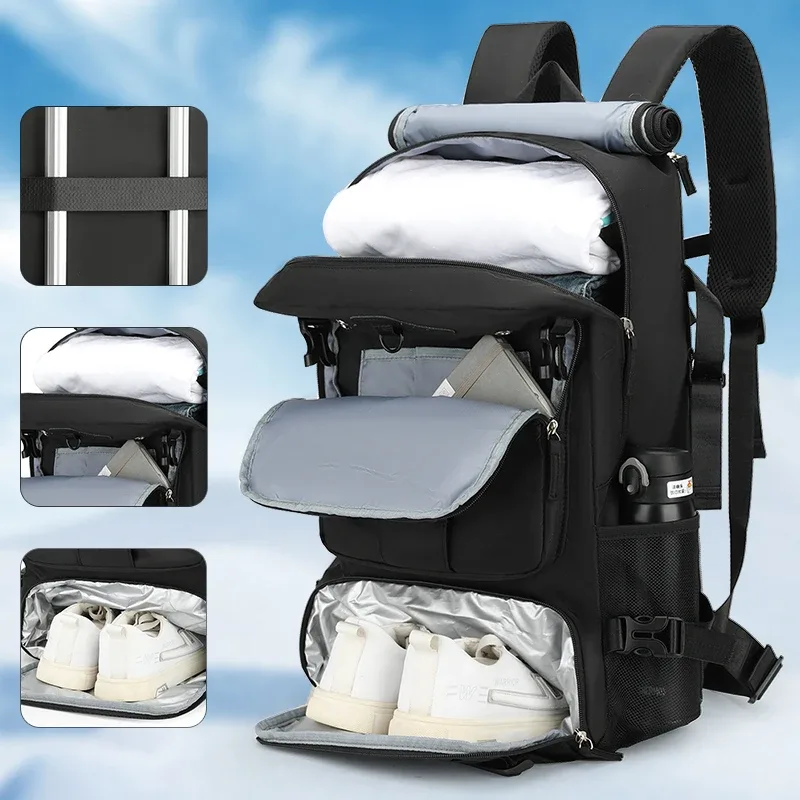 sac à dos transfrontalier pour hommes au design haut de gamme, sac à bandoulière grande capacité, sac de voyage portable, sac à dos de randonnée en plein air