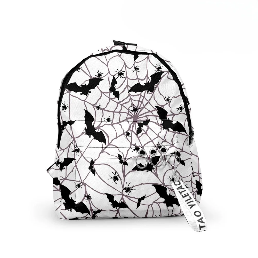sacs à dos en toile d'araignée pour halloween, chauves-souris, sacs de voyage de randonnée college mignons kawaii, sac à dos scolaire pour étudiant, sac à dos pour garçon, fille, femme, homme, ordinateur portable