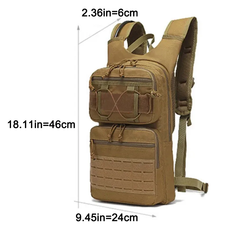 sac à dos tactique de grande capacité pour randonnée en plein air, camping, cyclisme, sac à dos de voyage multi-poches pour hommes et femmes